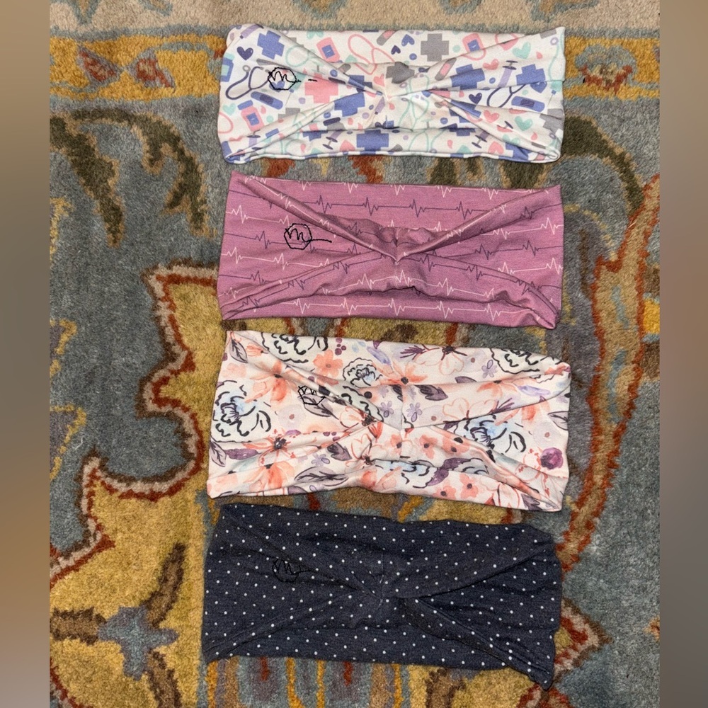 Colorful Patterned Headbands Set - Picture 2 of 2